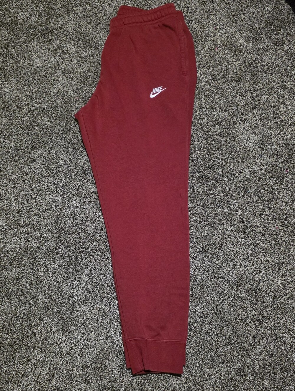 Men's Nike Joggers Crimson - Large